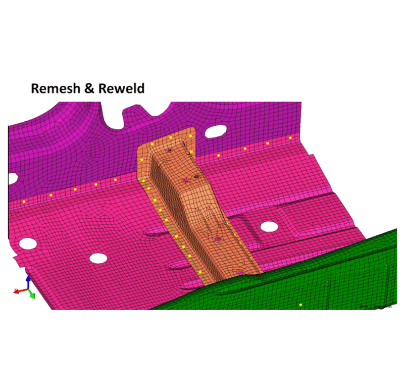 Automated Remeshing and Rewelding