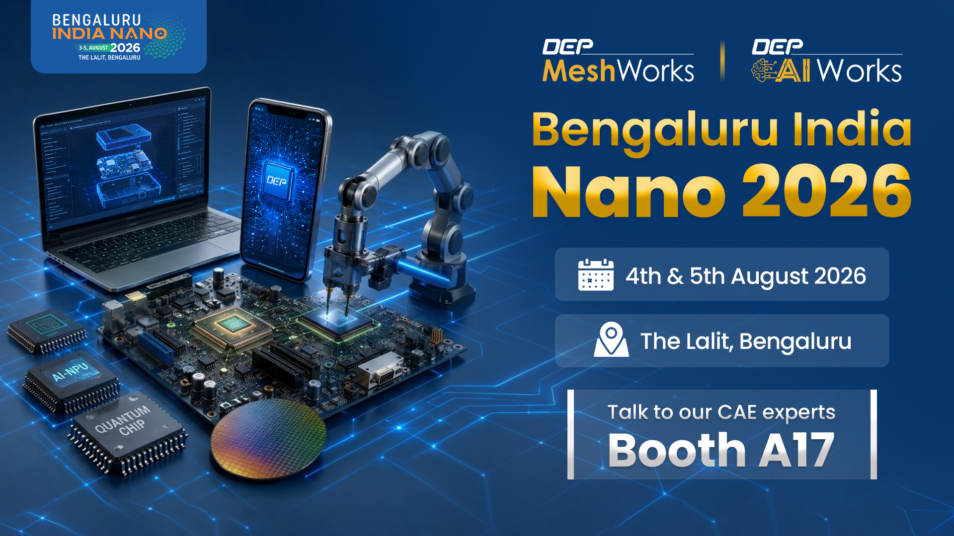 DEP Showcases AI-Native Semiconductor Engineering at Bengaluru INDIA NANO 2026